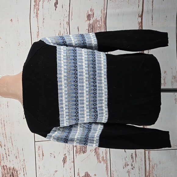 SWTR Wool Cashmere Blend Sweater Nacy Stripe Size Small - Picture 3 of 6